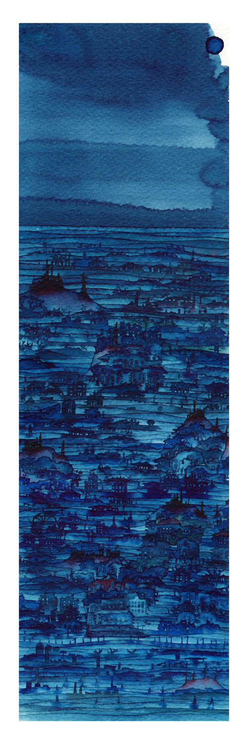 afterTheFlood, 15X35, watercolor, 2011 afterTheFlood