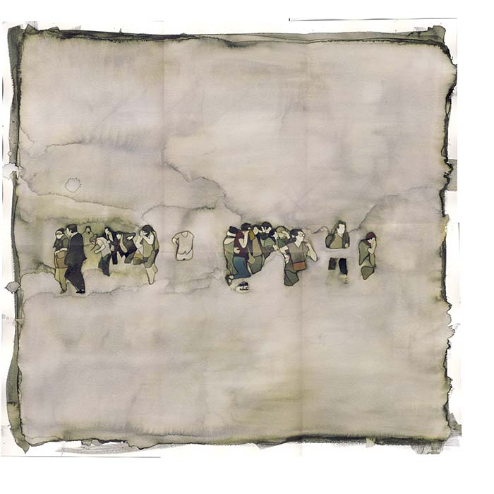 gas, 50X50, watercolor, 2013 gas