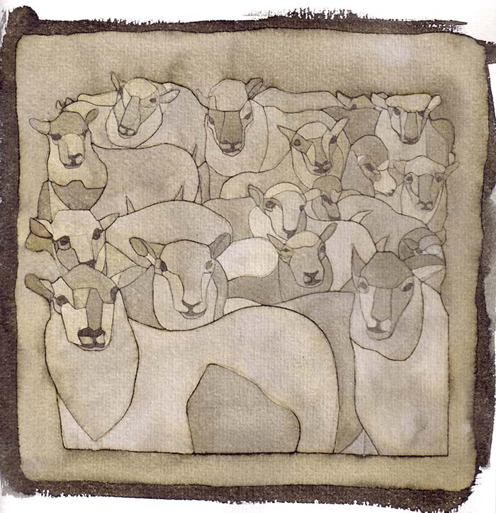 Hepimizi Öldürecekler, 20X20, watercolor, 2015 Hepimizi Öldürecekler