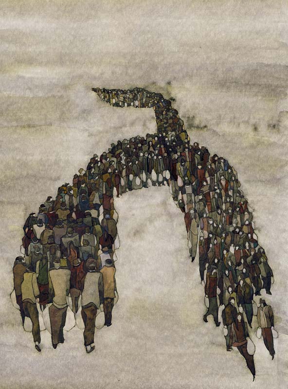 Elitorbalılar, 25X30, watercolor, 2012 Elitorbalılar