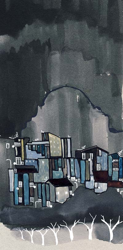 gece, 15X30, karışık, 2010 gece