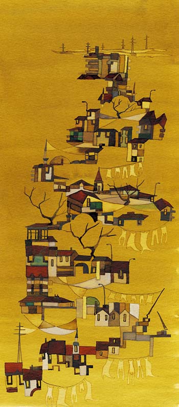dedikodu, 20X30, watercolor, 2011 dedikodu